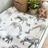 Grey safari animal print  Changing Mat ( All sizes)