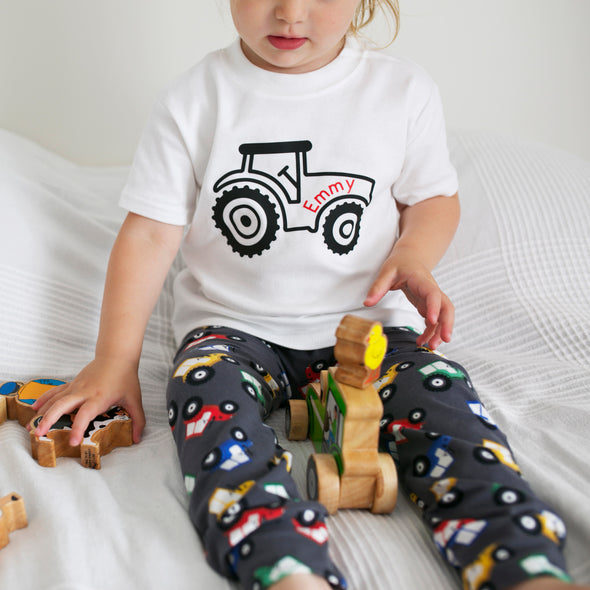 Personalised Tractor print  T shirt / Sweater