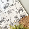 Grey safari animal print  Changing Mat ( All sizes)