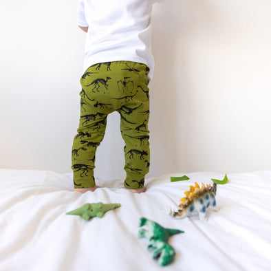 Khaki Dino Leggings