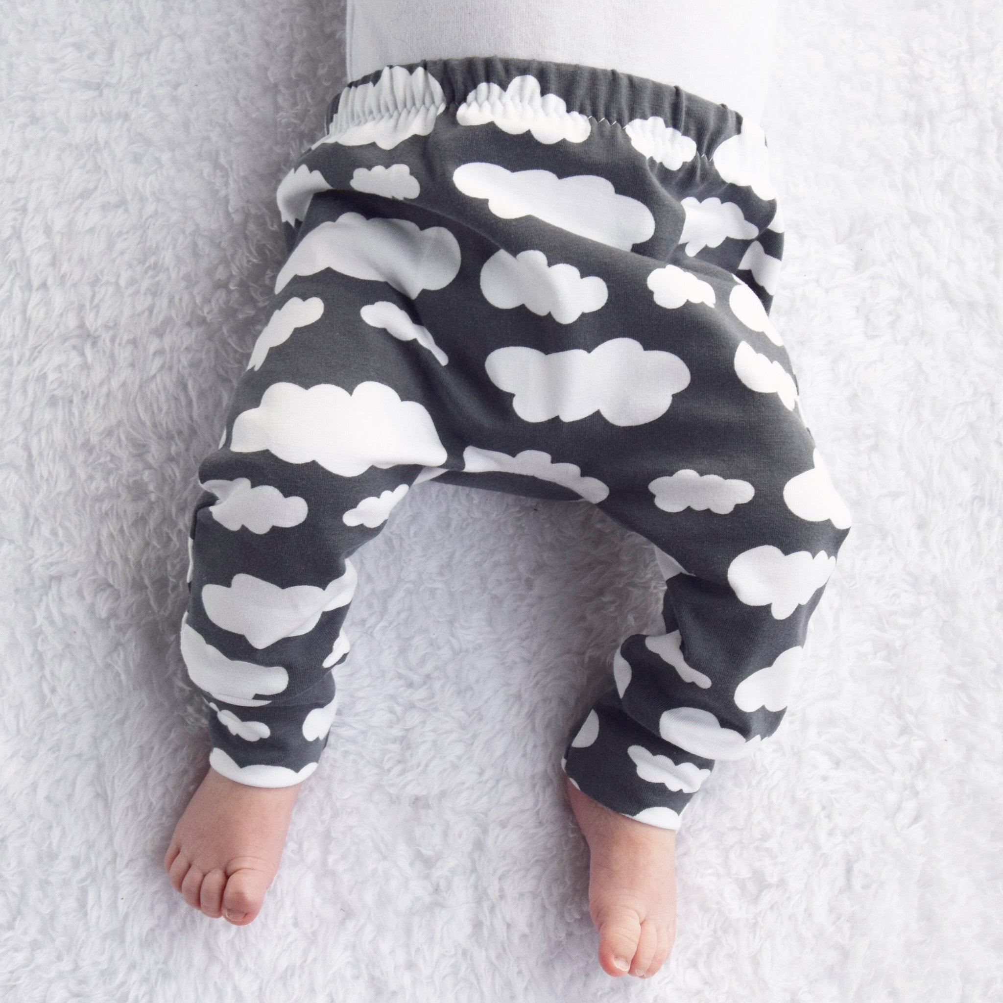 Grey Cloud Print Baby Leggings 0-6 Years – Fred & Noah