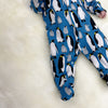 Blue Penguin cotton sleepsuit