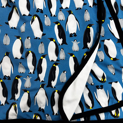 Blue penguin XXL blanket