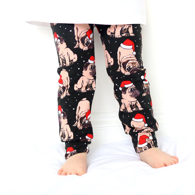 SALE Christmas Pug Child & Baby leggings