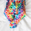 Rainbow Heart cotton sleepsuit