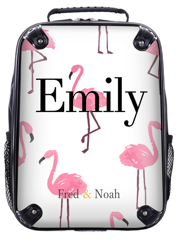 SALE Personalised Flamingo print Suitcase