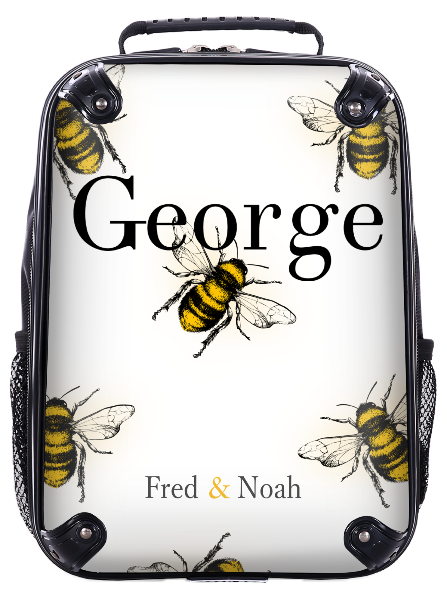 Personalised Bee print Suitcase - Main Image