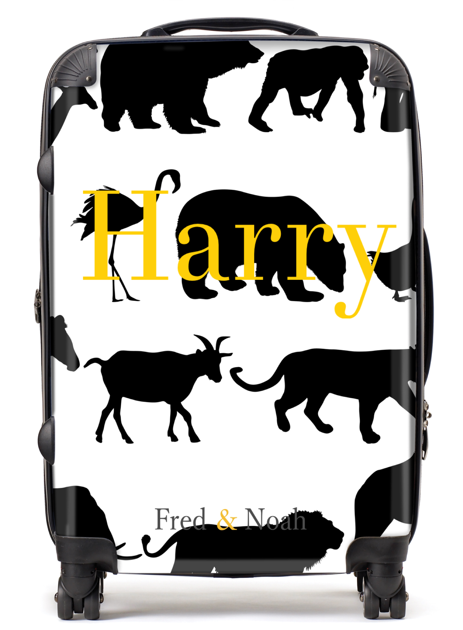 Safari print personalised Suitcase - Main Image